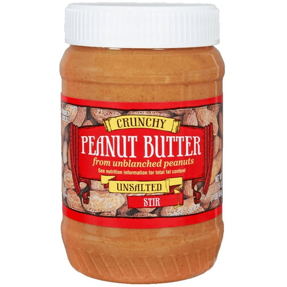 2X-Tjs Crunchy Peanut Butter Unsalted-16 Oz