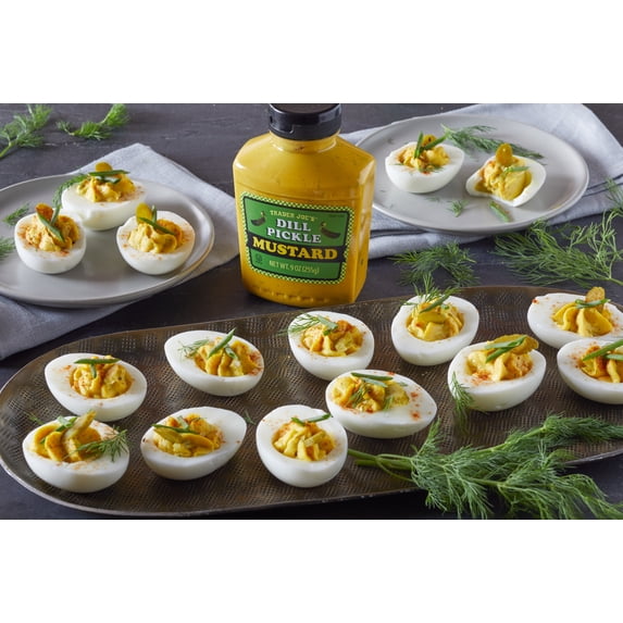 2X-Tjs Dill Pickle Mustard-9 Oz