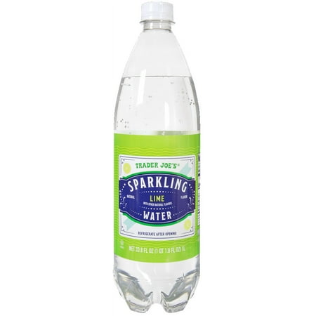 2X-Tjs Lime Sparkling Water-33.8 Fl Oz