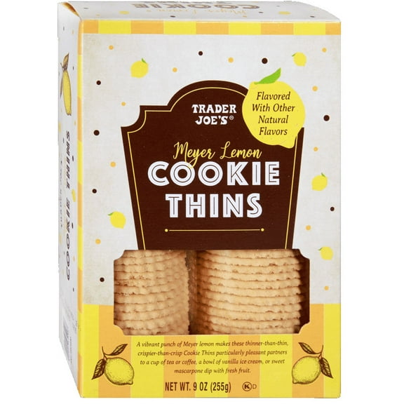 2X-Tjs Meyer Lemon Cookie Thins-9 Oz