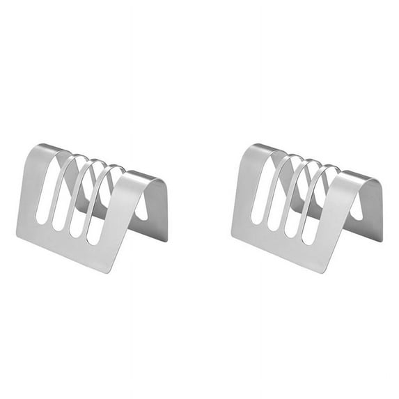 2X Toast Rack Bread Holder 4 Slots Bread Loaf Stand Stainless Steel Tool Cooling Grid Bread Rack