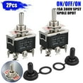 2X Toggle Switch ON/OFF/ON Heavy Duty 15A 380V DPDT 6 Terminal w ...