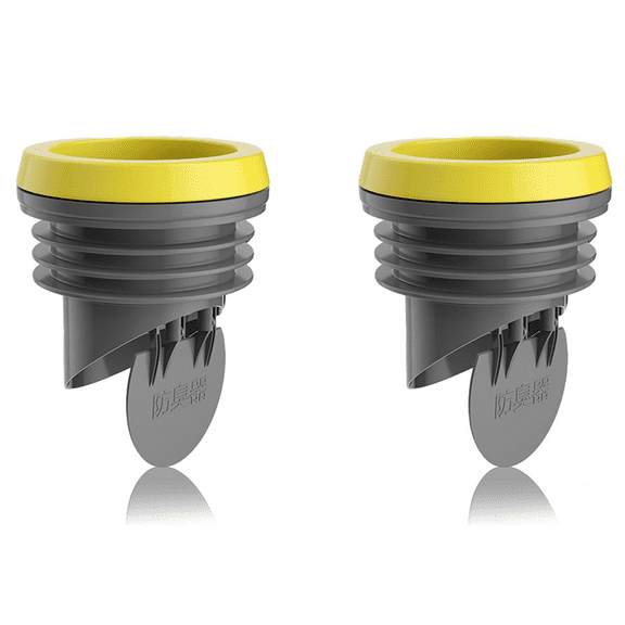 2X Toilet Flanges Wax Rings with Prevent Backflow Valve - Thick Bowl Ring Fits 3.2-4 Inch Waste Lines