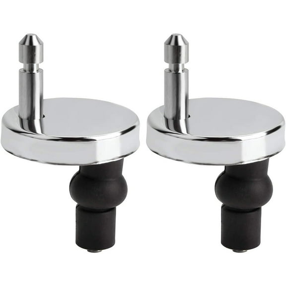 2X Toilet Seat Hinges Top Close Soft Release Quick Fitting Heavy Duty Hinge Pair
