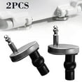 2X Toilet Seat Hinges Top Close Soft Release Quick Fitting Heavy Duty