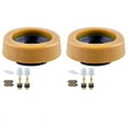 2X Toilet Wax Ring Kit for Floor Outlet Toilets New Install or ReSeat