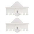 thumbnail image 1 of 2X Toothbrush Holder Wall Mount Magic Sticker Bathroom Family Tooth Brush Set Wall Stand Toothpaste Placed Holder, 1 of 6