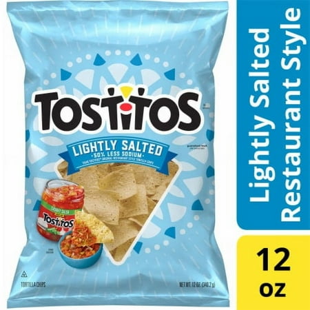 Tostitos Tortilla Chips, Lightly Salted, 12 oz Bag-pack Of 2