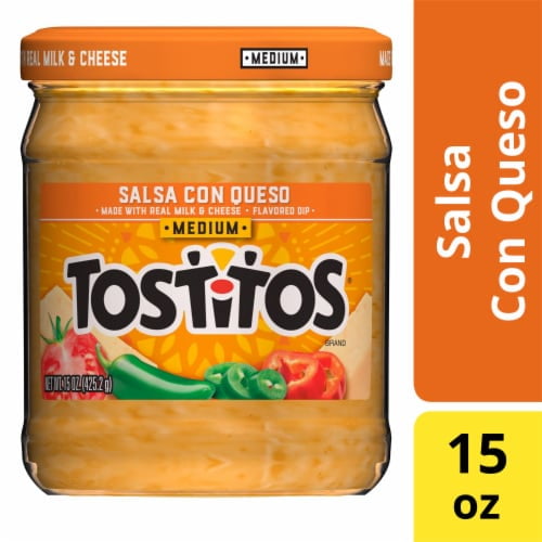 2X-Tostitos Medium Salsa Con Queso Dip - 15 oz