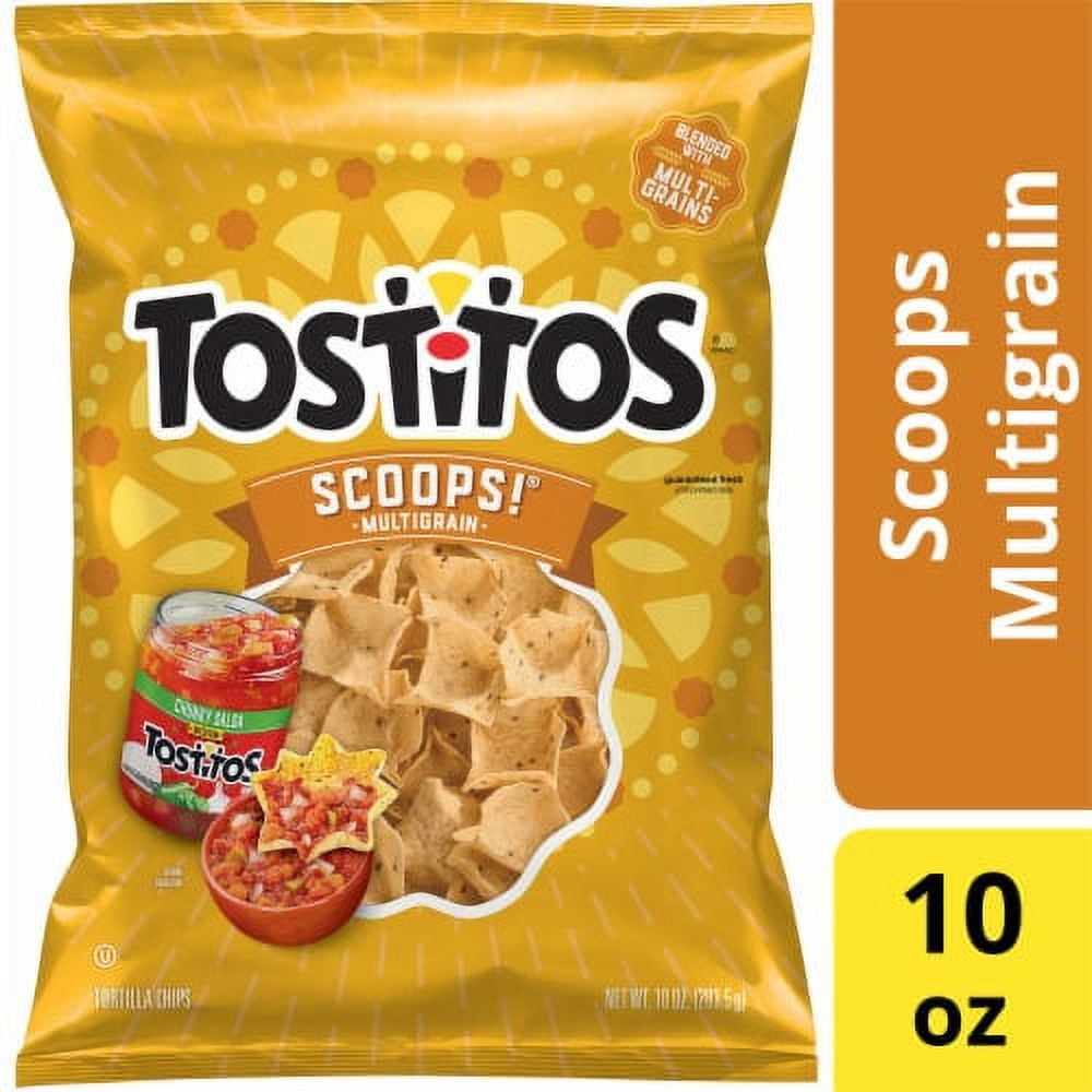 2X-Tostitos Scoops! Multigrain Tortilla Chips - 10 oz