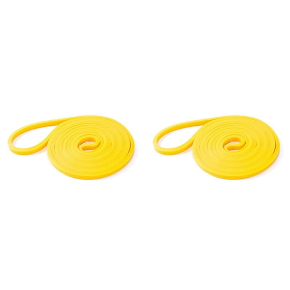 2X Tough Latex Resistance Band Elastic Exercise Strength Pull-Ups Auxiliary Band Strengthening Train,0.64cm,Yellow