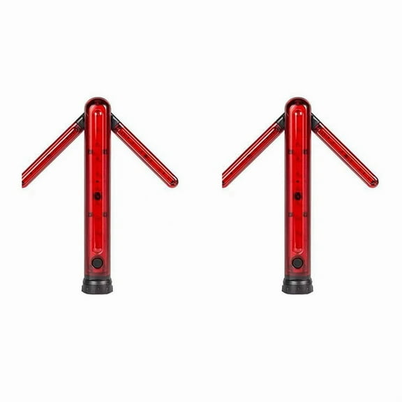 2X Traffic Stick, Led Traffic Safety Batons, Signal Emergency Road Flares, Extendable Blade Handheld Led Warning Light,2x Traffic safety set,