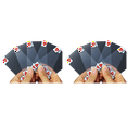 thumbnail image 1 of 2X Transparent Plastic Waterproof Poker Novelty Poker Index Playing Cards, 1 of 10