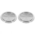 thumbnail image 1 of 2X Trash Can Lid Simple Trash Grommet Embedded Countertop Round Cover Swing Flap Trash Bin Lid for Kitchen Bathroom, 1 of 8