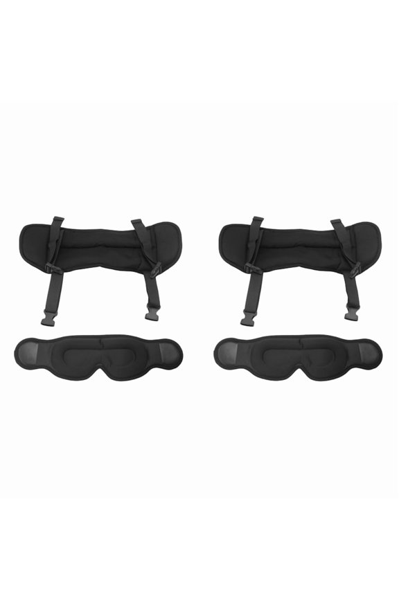 2X Travel Pillow, Airplane Neck Pillow for Long Flight, Oversized Head Strap with Eye Mask 360Support Headrest