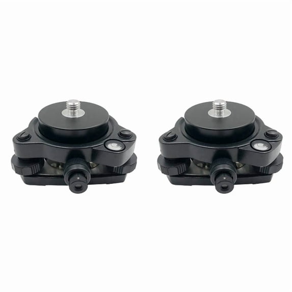 2X Tribrach with Optical Plummet & GPS Tribrach Adapter Carrier with 5/8InX11 Mount Rotate for Total Station GPS