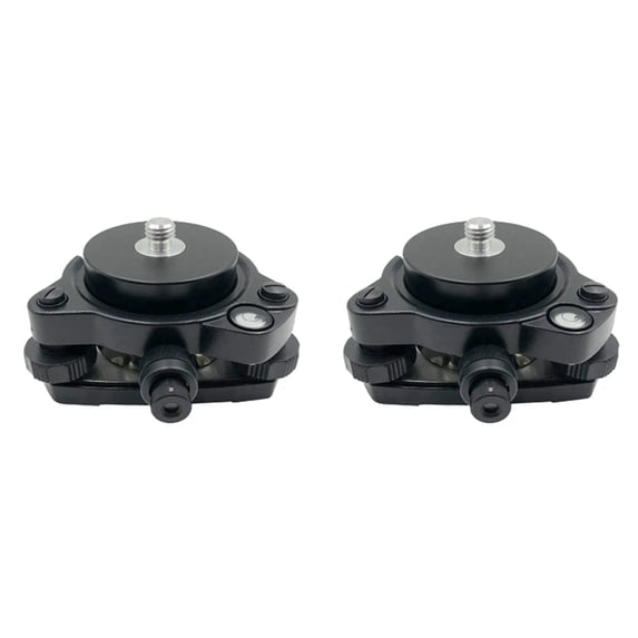 2X Tribrach with Optical Plummet & GPS Tribrach Adapter Carrier with 5/8InX11 Mount Rotate Screw for Total Station GPS