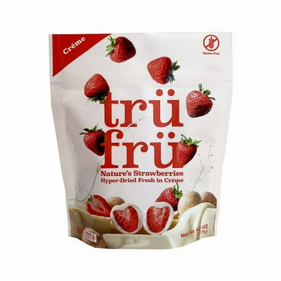 2X - Tru Fru Hyper-Dried Strawberries Covered in White Chocolate Candy Bag
