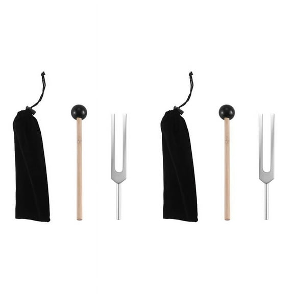2X Tuning Fork 528HZ Tuner with Mallet for Healing Chakra,Sound Therapy,Keep Body,Mind and Spirit in Perfect Harmony