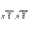 2X Turn THandle Lock with Keys for Trailer Caravan ToolBox