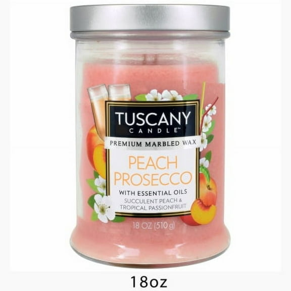 2X-Tuscany Candle Peach Prosecco Scented Jar Candle - 18 oz