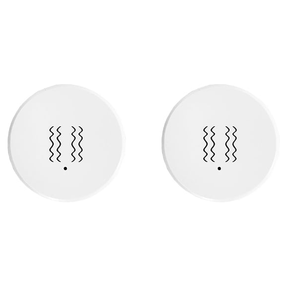 2X Tuya Smart Vibration Sensor Tilt Detector Home Security Protection Smart Life App Real-Time Monitor Alarm