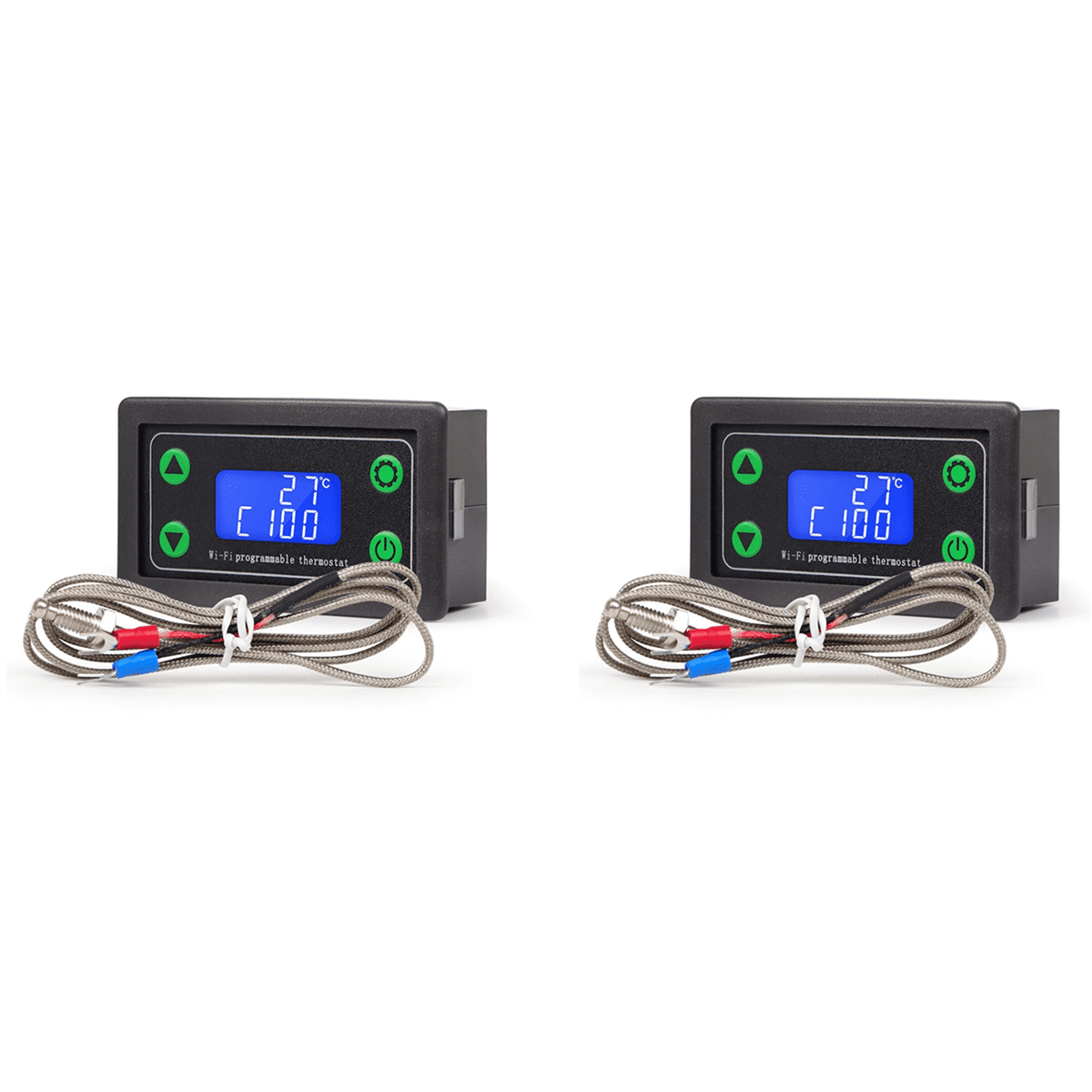 999 Controller 2X Tuya WIFI High Temperature Controller Digital Programmable ...