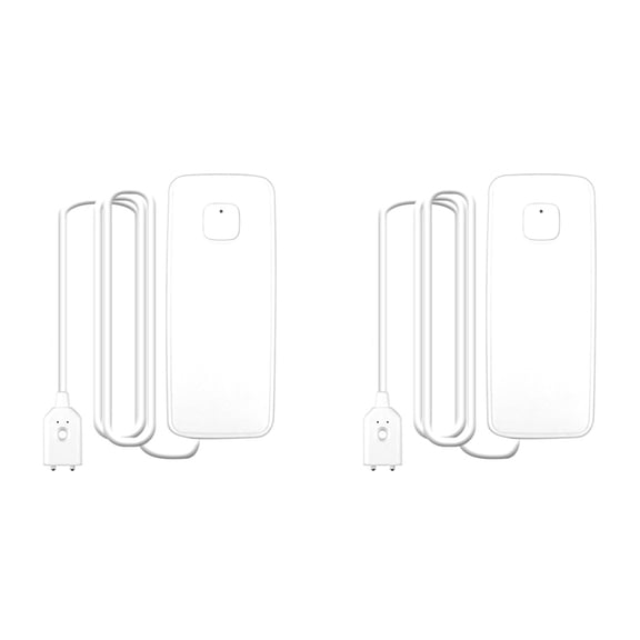 2X Tuya WiFi Smart Water Leak Sensor Water Overflow Level Detector Security Sound Alarm System Flood Leakage Sensor