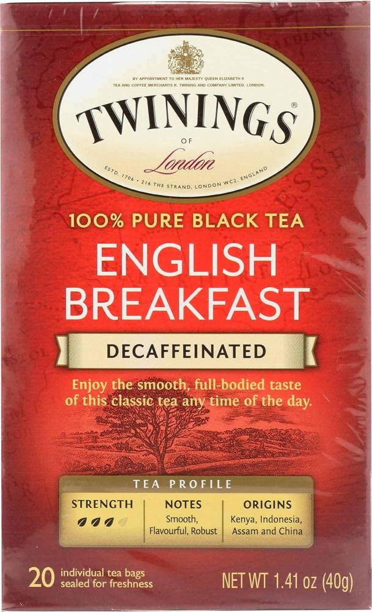 2X - Twinings Decaffeinated English Breakfast Tea, 20 Ct