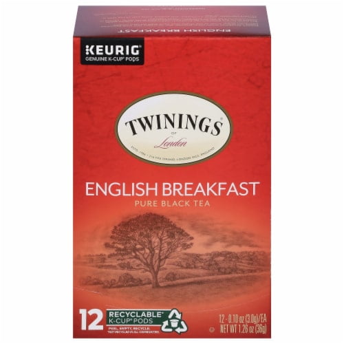 2XTwinings Of London English Breakfast Tea KCup Pods 12 ct