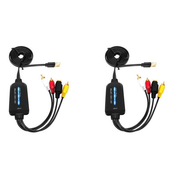 2X USB 2.0 Video Capture Card Single Channel USB Capture Card AV Capture Device Drive-Free Digital Converter