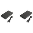 2X USB 3.0 HDD Enclosure 5Gbps 2.5Inch HDD Case SATA External Closure