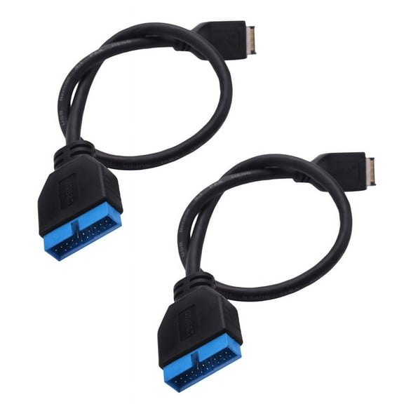2X USB 3.1 Front Panel Header to USB 3.0 20Pin Header Extension Cable for Motherboard 20cm