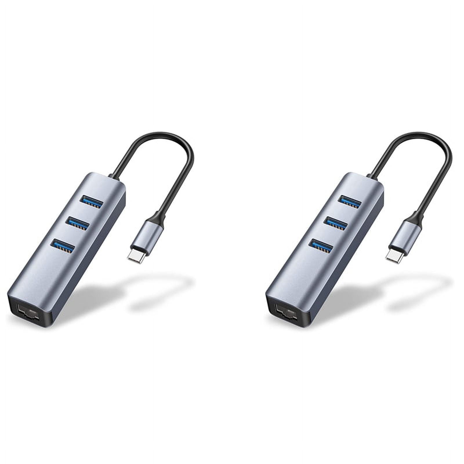2X USB C to Adapter,RJ45 to USB C for 3/TypeC Gigabit