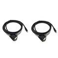thumbnail image 1 of 2X USB C to VGA Cable 5.9 Feet/1.8M, USB Type C to VGA Cable, Suitable for USB 3.1 Devices-Suitable for , Etc., 1 of 5