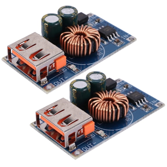 2X USB Dc Step-Down Module 12V/24V to Qc3.0 Fast Charge Mobile Phone Charging Board for Fcp Quick Charger,2 x USB DC Step-down Module