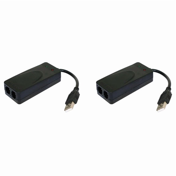 2X USB Fax Modem Dual Port USB2.0 56K V.92 V.90 External Modem Driver for Win 7 8 10 XP Receive Send Fax on Computer