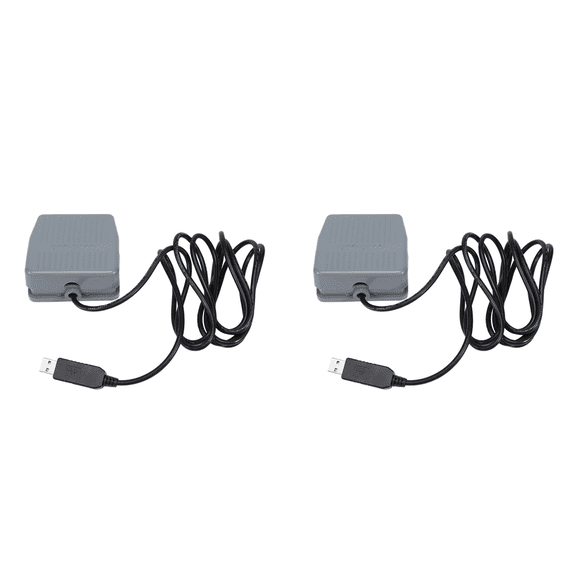 2X USB Foot Switch Keyboard Pedal for HID PC Computer USB Action Switch Control Key Functions Mouse PC Game