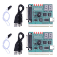 thumbnail image 1 of 2X USB PCI PC Motherboard Diagnostic Analyzer POST Card with 2 Digit Error Code Display for Laptop PC Test and Analyze, 1 of 7