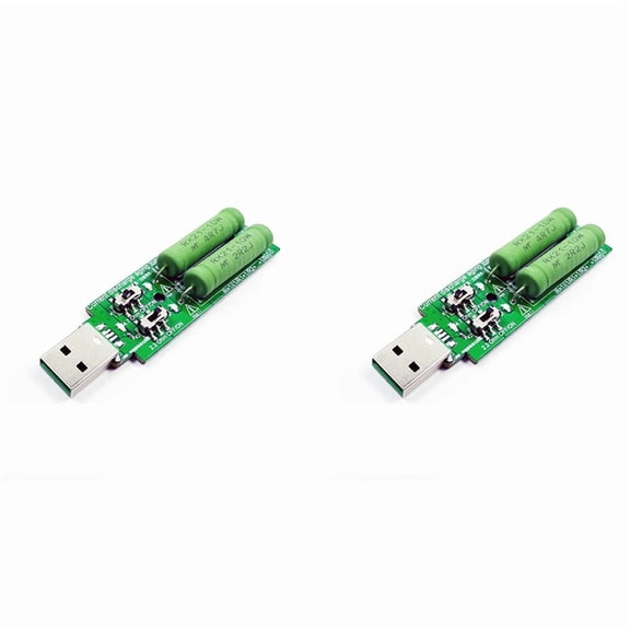 2X USB Resistor Dc Electronic Load with Switch Adjustable 5V1A/2A/3A Battery Capacity Voltage Discharge Resistance