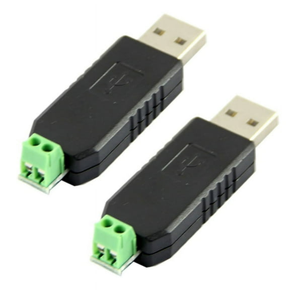 2X USB to RS485 485 Converter Adapter Support Win7 XP Vista Linux OS WinCE5.0,2 x USB to RS485 Converter,Black