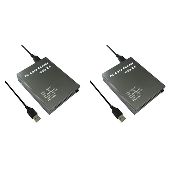 2X USB2.0 PCMCIA Card Reader Card Reader USB 2.0 to PC PCMCIA Adapter Flash Disk Memory Card Reader