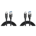 thumbnail image 1 of 2X USB3.2 10Gbps Type C Cable USB A To Type-C 3.2 Data USB C SSD Cable PD 60W 3A Quick Charge 3.0,1M, 1 of 5