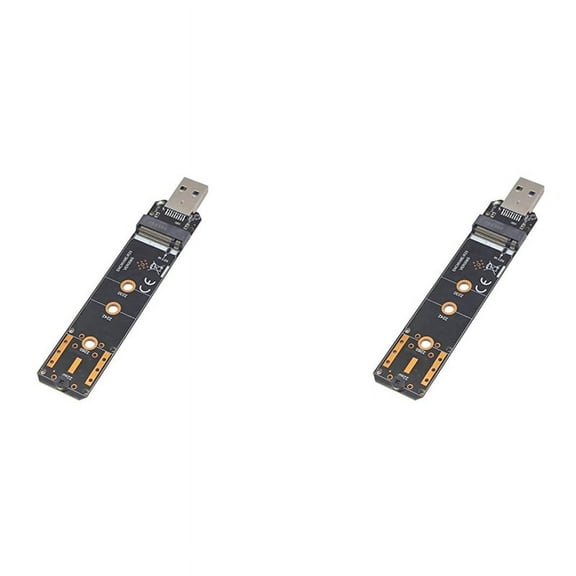 2X USB3.2 GEN2 10Gbps to NVME Protocol M.2 Hard Disk Box A Port Realtek RTL9210 Card Opening