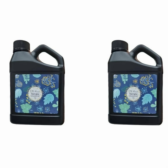 2X UV Resin 500g -Upgraded Crystal Clear Hard UV Fast Curing Epoxy Resin Supplies for Craft Jewelry Making,2 x UV Resin 500g