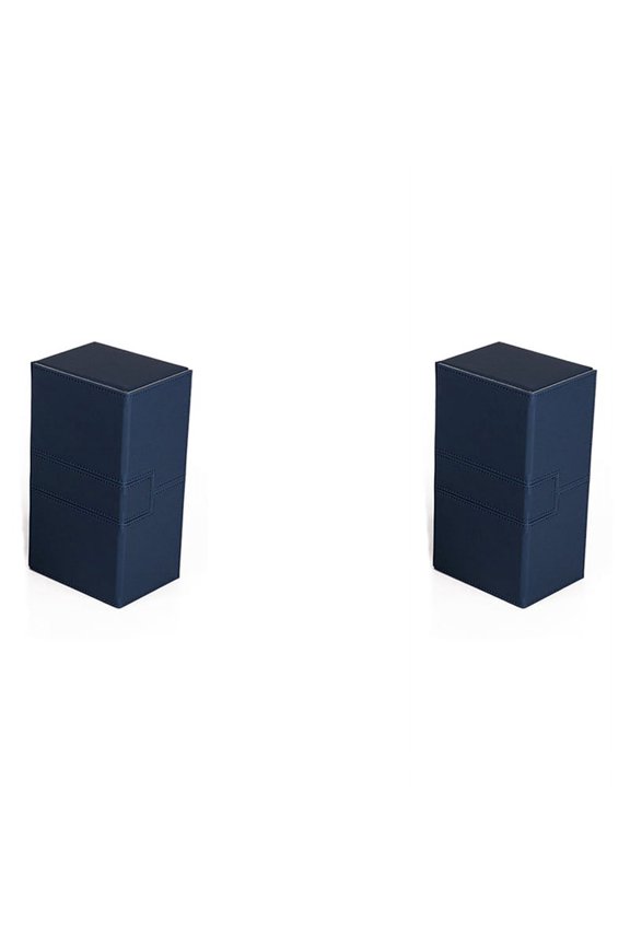 2X Ultra 200+Cards Deck Box PU Leather Cards Deck Case for Magicalalal the Cards MGT/Gathering Games,Blue