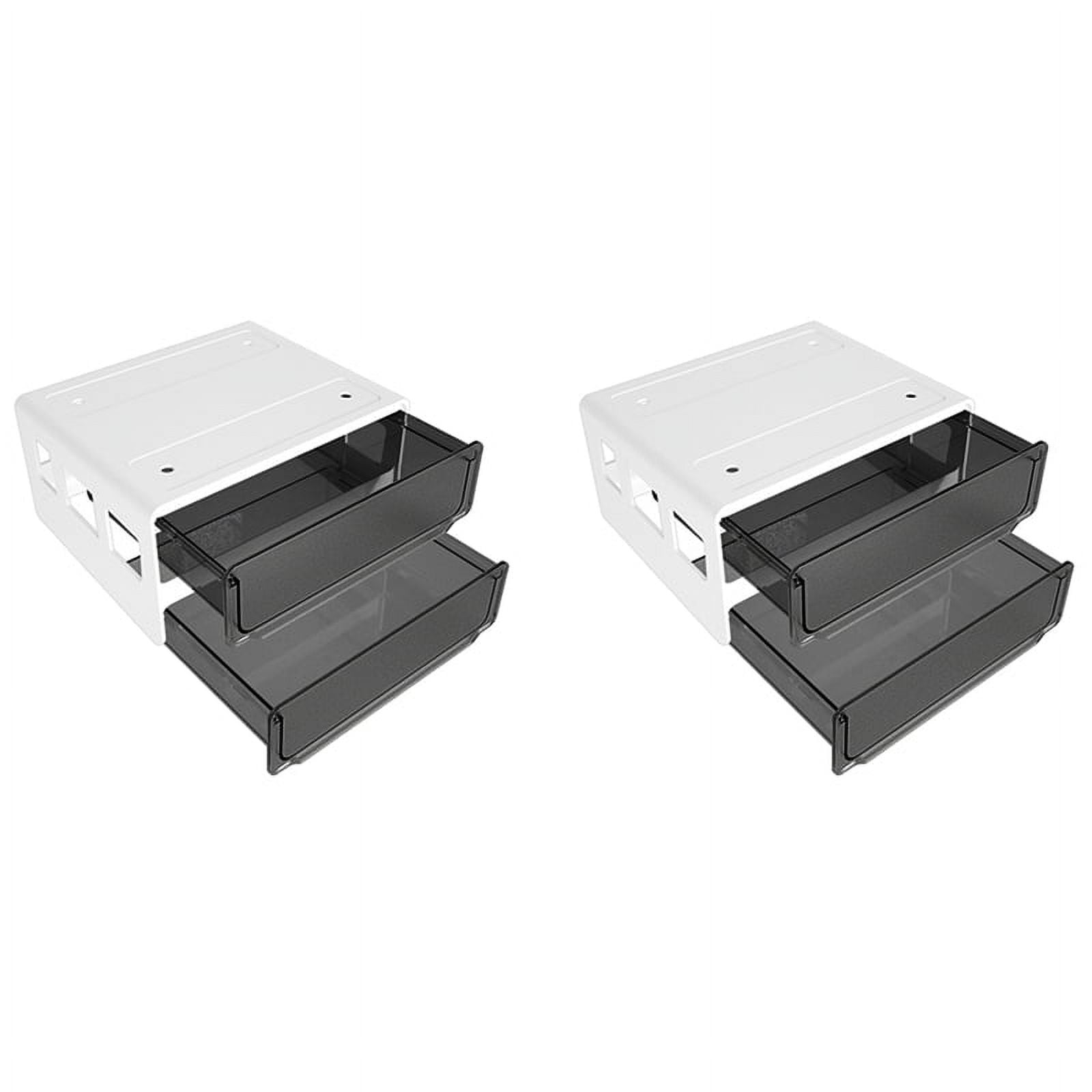 2X Under Desk Storage Drawer Slide Out, Hidden SelfAdhesive Organizer