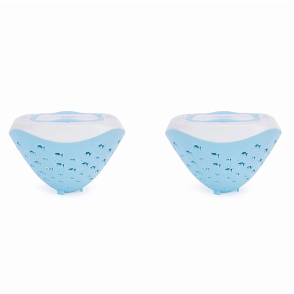 2X Underwater Disco Light Fish Pattern Fountain Projector Light Color Battery Operated for Disco Pool Party Pool Lights
