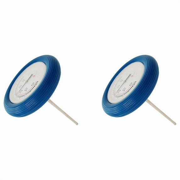 2X Underwater Thermometer Large Floating Plate Water Temperature Meter Thermometer Bathtub Pool Temperature Monitor,2PCS x Thermometer,Blue