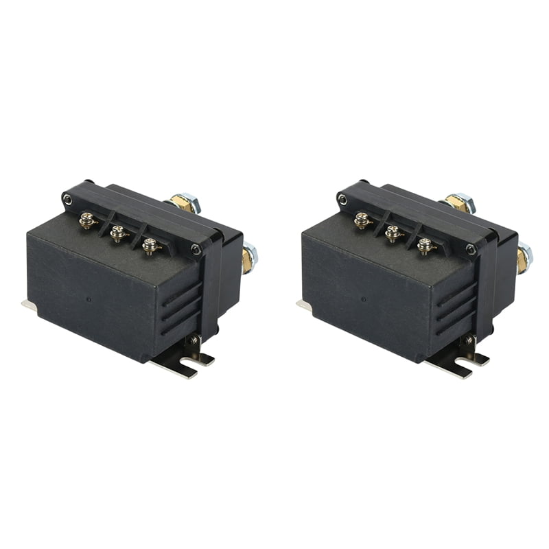 2X Universal 12V 500A Winch Remote Contactor 12000 Pounds Winch Control ...